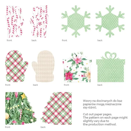 P13 Light Chipboard Album Base With Papers 6"X6"-Mix and Match, Santa's Workshop {4}