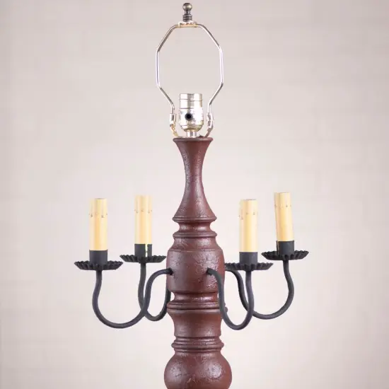 Bradford Lamp Base in Plantation Red {4}