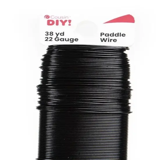 CousinDIY Paddle Wire 22 Gauge 38yd-Black {3}