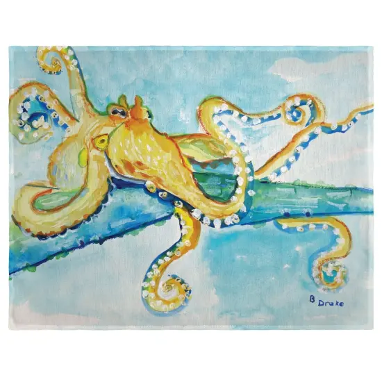 Betsy Drake Gold Octopus Place Mat Set of 4 {1}