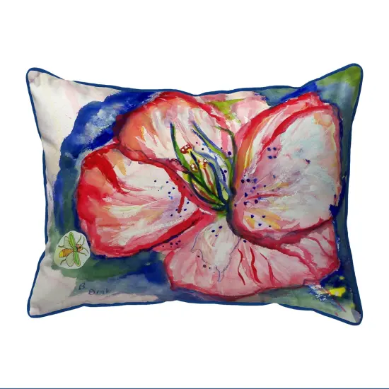 Betsy Drake Hibiscus Flower Extra Large 20 X 24 Indoor / Outdoor Pillow {1}