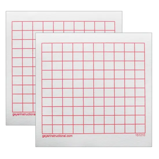 Graphing 3M Post-it&reg; Notes,10 x 10 Grid, 4 Pads Per Pack, 2 Packs {1}