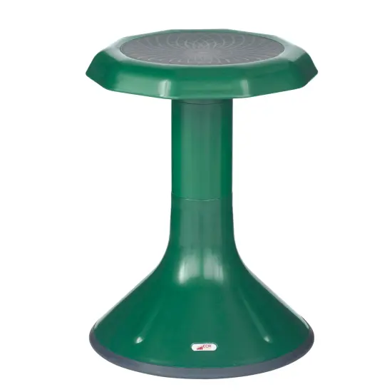 ACE Active Core Engagement Wobble Stool, Portable Flexible Seating, 18in Seat Height Green {1}