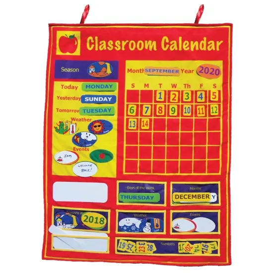 Classroom Calendar, 36"H x 26"W {1}