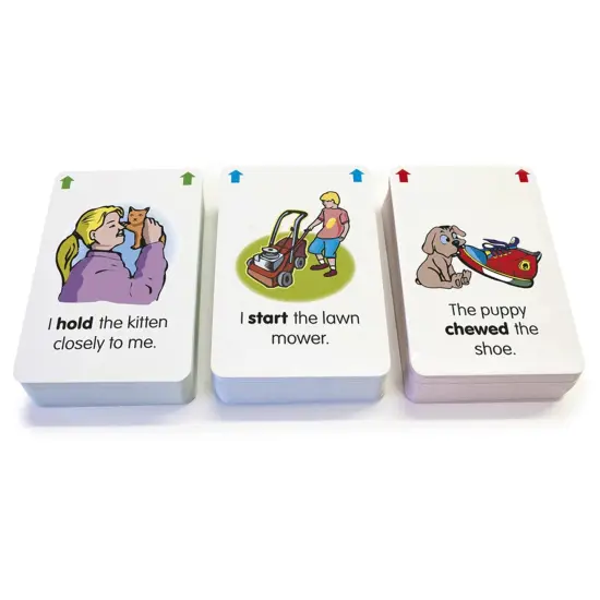Verb Flashcards, 3 Sets Per Pack, 3 Packs {4}