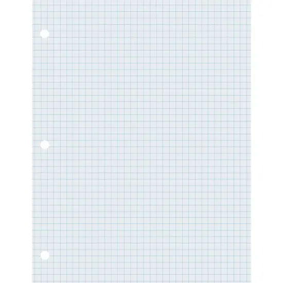 Graphing Paper, White, 2-sided, 1/4" Quadrille Ruled 8-1/2" x 11", 500 Sheets {1}