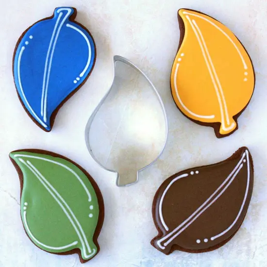 Ann Clark Teardrop Leaf Cookie Cutter 3 3/4" x 2 3/8" {3}