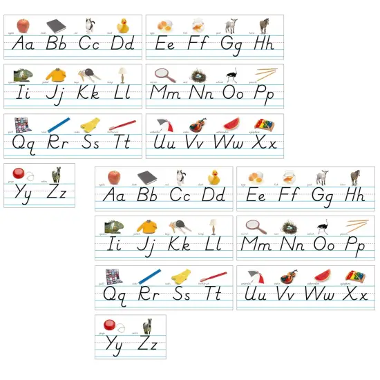 Photo & Modern Manuscript Alphabet Lines Bulletin Board Set, 2 Sets {1}