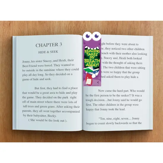 Reading Takes My Breath Away Monster Breath Scented Bookmarks, 24 Per Pack, 3 Packs {5}