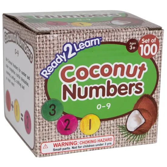 Coconut Numbers - Small - 0-9 - Set of 100 {1}