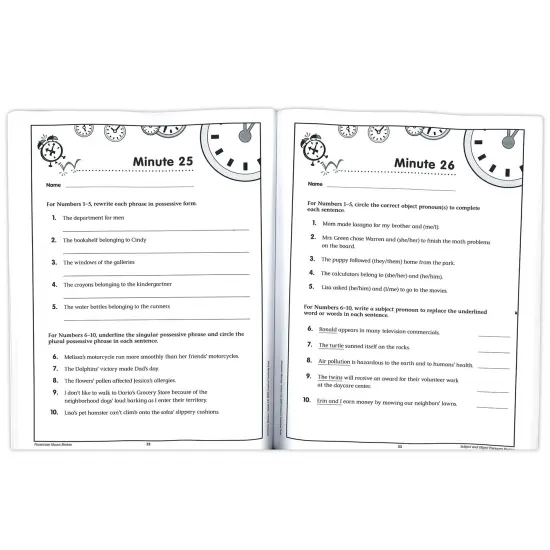 Grammar Minutes Workbook, Grade 5 {3}