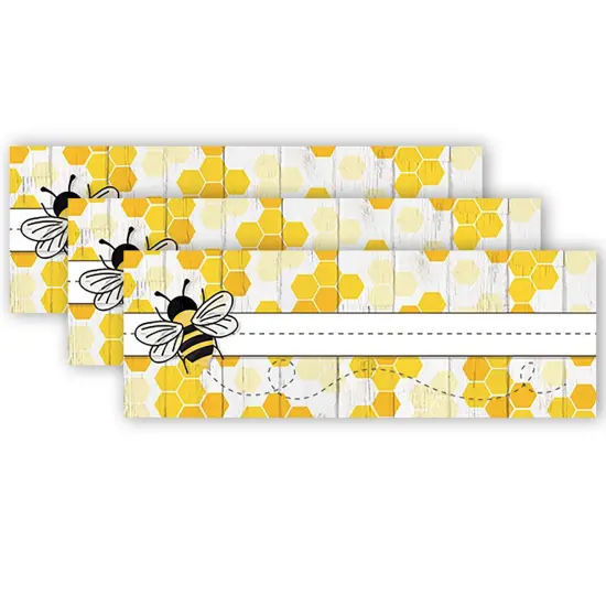 The Hive Self-Adhesive Name Plates, 36 Per Pack, 3 Packs {1}