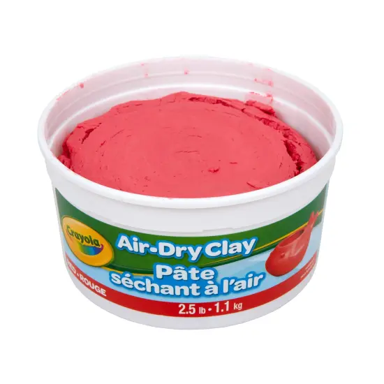 Air Dry Clay, 2.5lb Tub, Red, Pack of 4 {4}