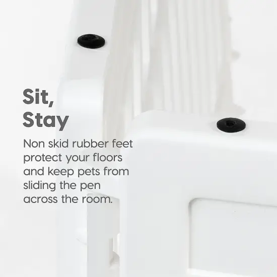 IRIS 4-10Panel 24/34"H Foldable Exercise Enclosure Plastic Pet Playpen with Door {3}