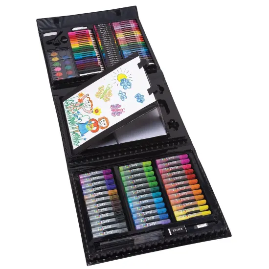 Budding Artist Pop-Up Easel 150 Piece Doodle & Color Art Set {1}