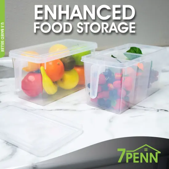 7Penn Multi Compartment Food Container 2pk - Airtight Vegetable Tray with Lid {5}