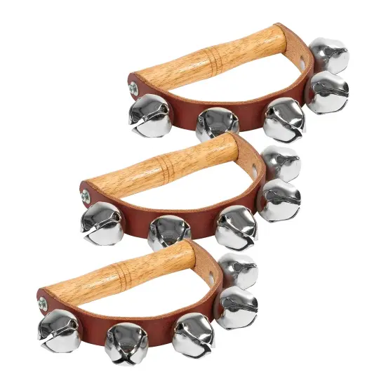 5 Sleigh Bells on Handle, Pack of 3 {1}