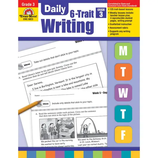 Daily 6-Trait Writing Book, Grade 3 {1}