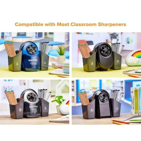 Antimicrobial Classroom Pencil Caddy with Handle, Gray {6}