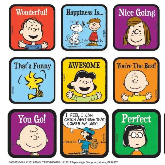 Peanuts® Motivational Theme Stickers, 120 Per Pack, 12 Packs {2}