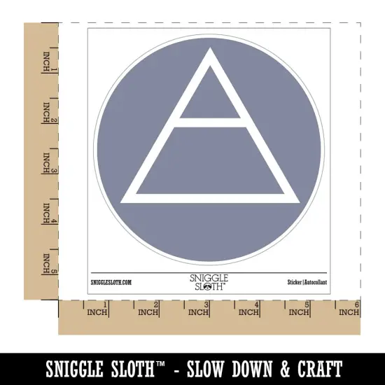 Triangle Witch Symbol Air Wicca Element Waterproof Vinyl Phone Tablet Laptop Water Bottle Sticker Set - 5 Pack {1}