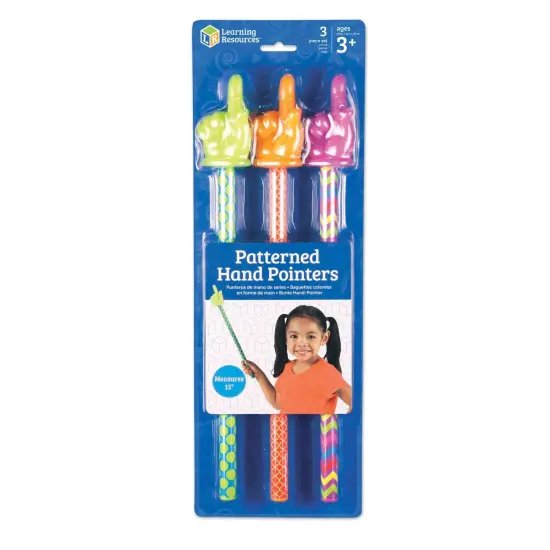 Patterned Hand Pointers, Pack of 3 {2}