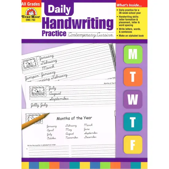 Daily Handwriting Practice Book: Contemporary Cursive {1}