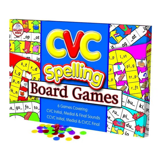 CVC Spelling Board Game {2}