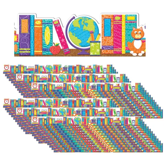 Color My World Books Extra Wide Deco Trim&reg;, 37 Feet Per Pack, 6 Packs {1}