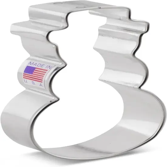 Ann Clark Full Tall Snowman with Hat Cookie Cutter, 4" {3}