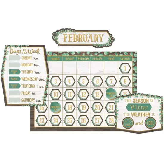 Eucalyptus Calendar Bulletin Board Set {1}