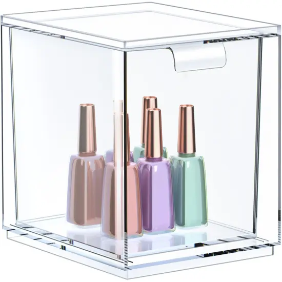 Sorbus Clear Stackable Acrylic Drawer Makeup Organizer - for Vanity, Bathroom, Under Sink, Cabinets, Jewelry, and More {1}
