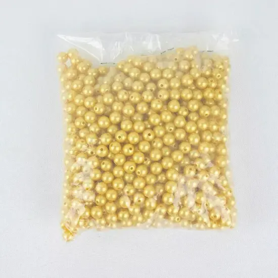 10 mm Gold FAUX PEARLS Loose Beads Wedding Party Crafts {4}