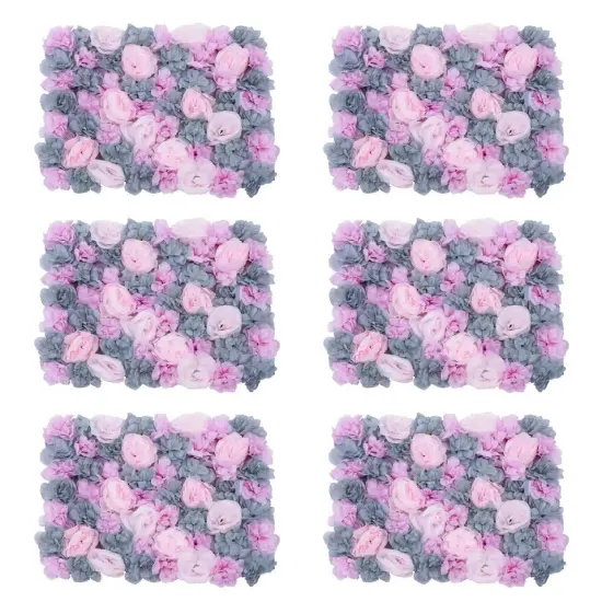 3D Silk Hydrangea Rose Artificial Flower Wall Panel {1}