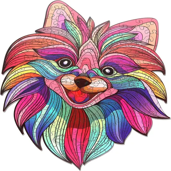 Kitcheniva 161 Pieces Wooden Puzzles Jigsaw Pomeranian {1}