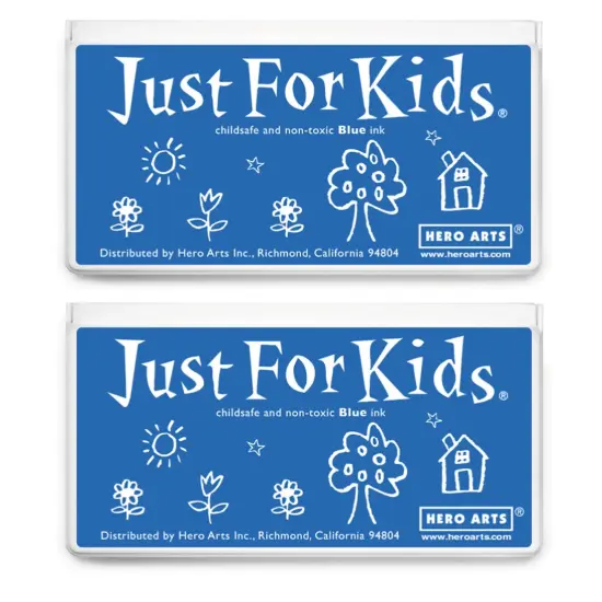 Jumbo Just for Kids Stamp Pad, Blue, Pack of 2 {1}