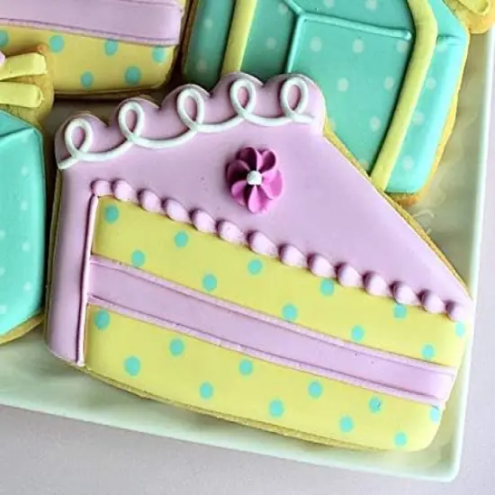 Ann Clark Pumpkin Pie Slice Cookie Cutter 4.5" Cake layers {2}