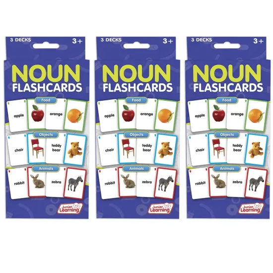 Nouns Flashcards, 3 Decks Per Pack, 3 Packs {1}