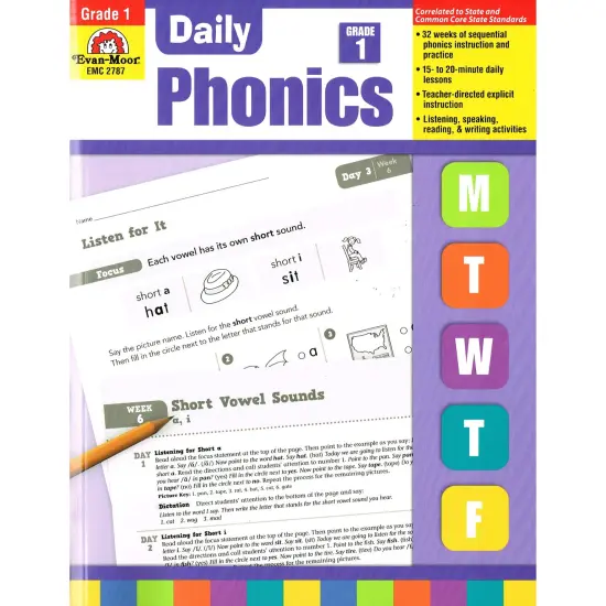 Daily Phonics Book, Teacher's Edition, Grade 1 {1}