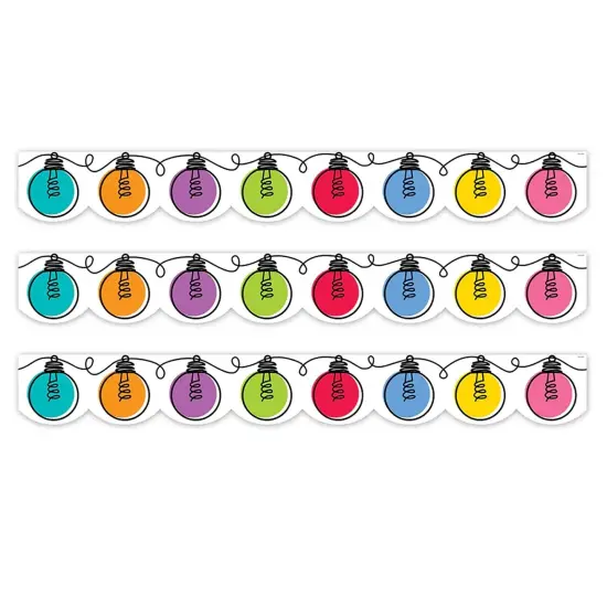 (3 Pk) Colorful Doodle Lights Ez Border {1}