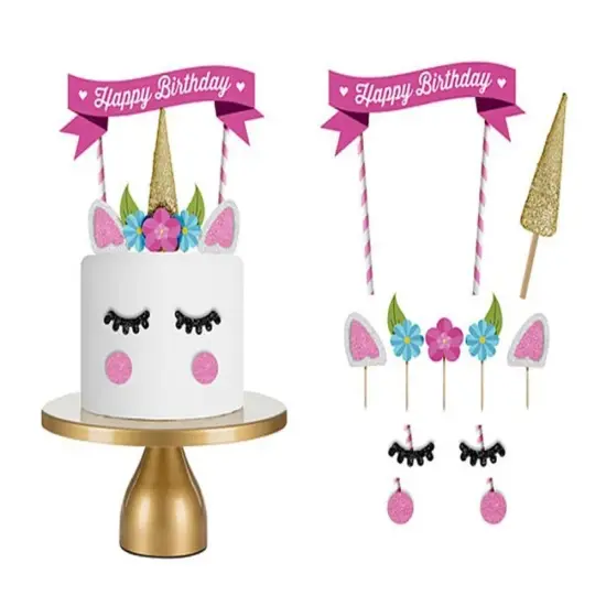 Handmade Unicorn Cake Topper {2}