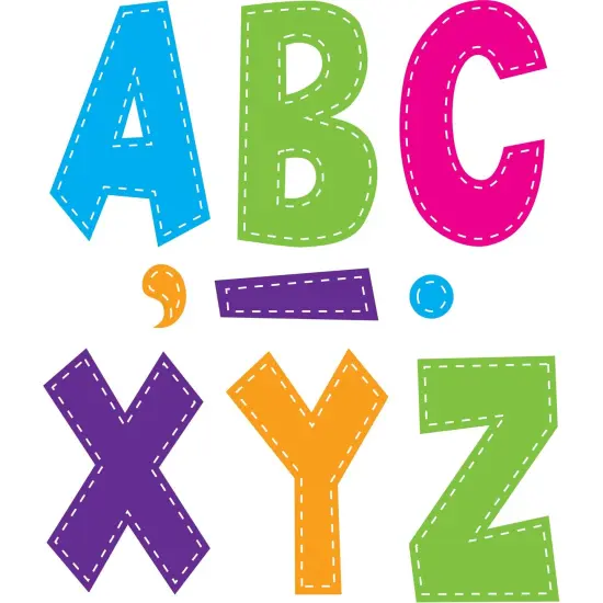 Multi Bright Stitch 7" Fun Font Letters, 120 Pieces Per Pack, 3 Packs {1}