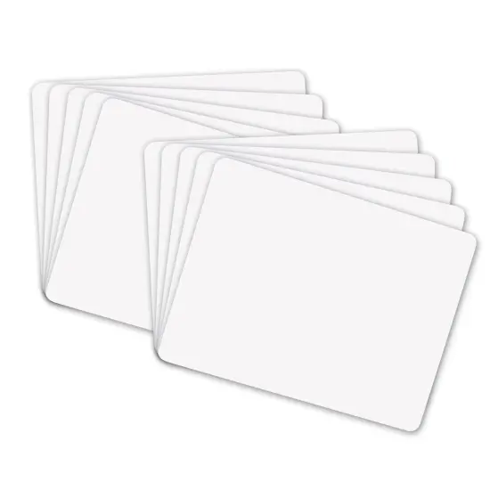 Combo Board, 2-Sided, Chalk/Whiteboard, 9" x 12", 10 Boards {3}