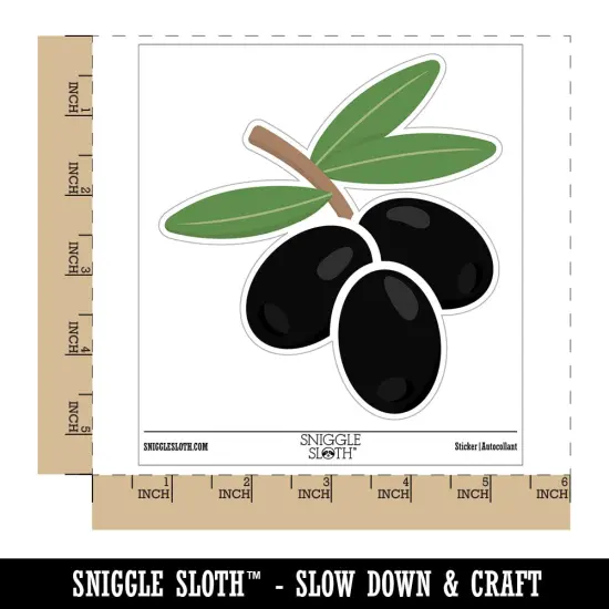 Bunch of Olives Waterproof Vinyl Phone Tablet Laptop Water Bottle Sticker Set - 5 Pack {1}
