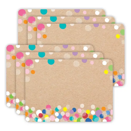 Krafty Pop Colorful Kraft Bubbles Labels, 2-1/2" x 3-1/2", 36 Per Pack, 6 Packs {1}