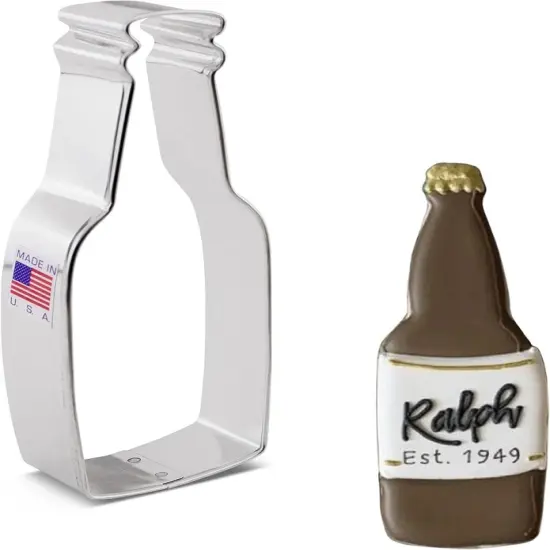 Ann Clark Beer Soda Bottle Cookie Cutter, 4.5" {1}
