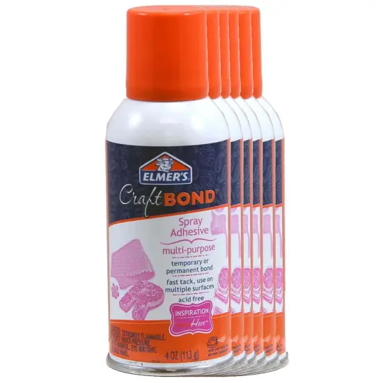 Craft Bond Multi-Purpose Spray Adhesive, 4 oz., Pack of 6 {1}