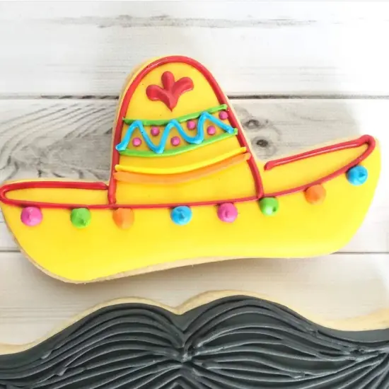 Ann Clark Sombrero Hat Cookie Cutter for Mexican Fiesta Cinco de Mayo, 4.25" {3}