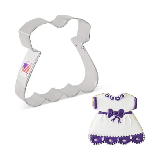 Ann Clark Baby Dress Cookie Cutter, 3.75" {1}