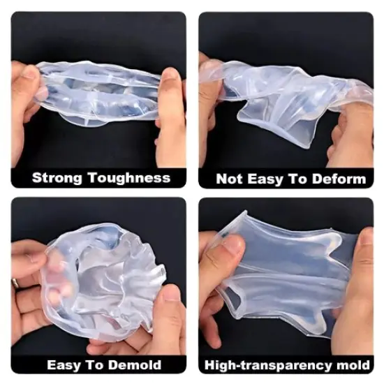 Kitcheniva 2 Styles Ghost 3D Molds Flexible Clear Silicone {2}